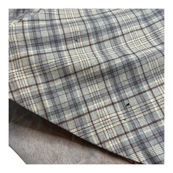 Pendleton Blue Plaid Maxi Wool Skirt Classic Vintage pockets 6/8 - Picture 10 of 10